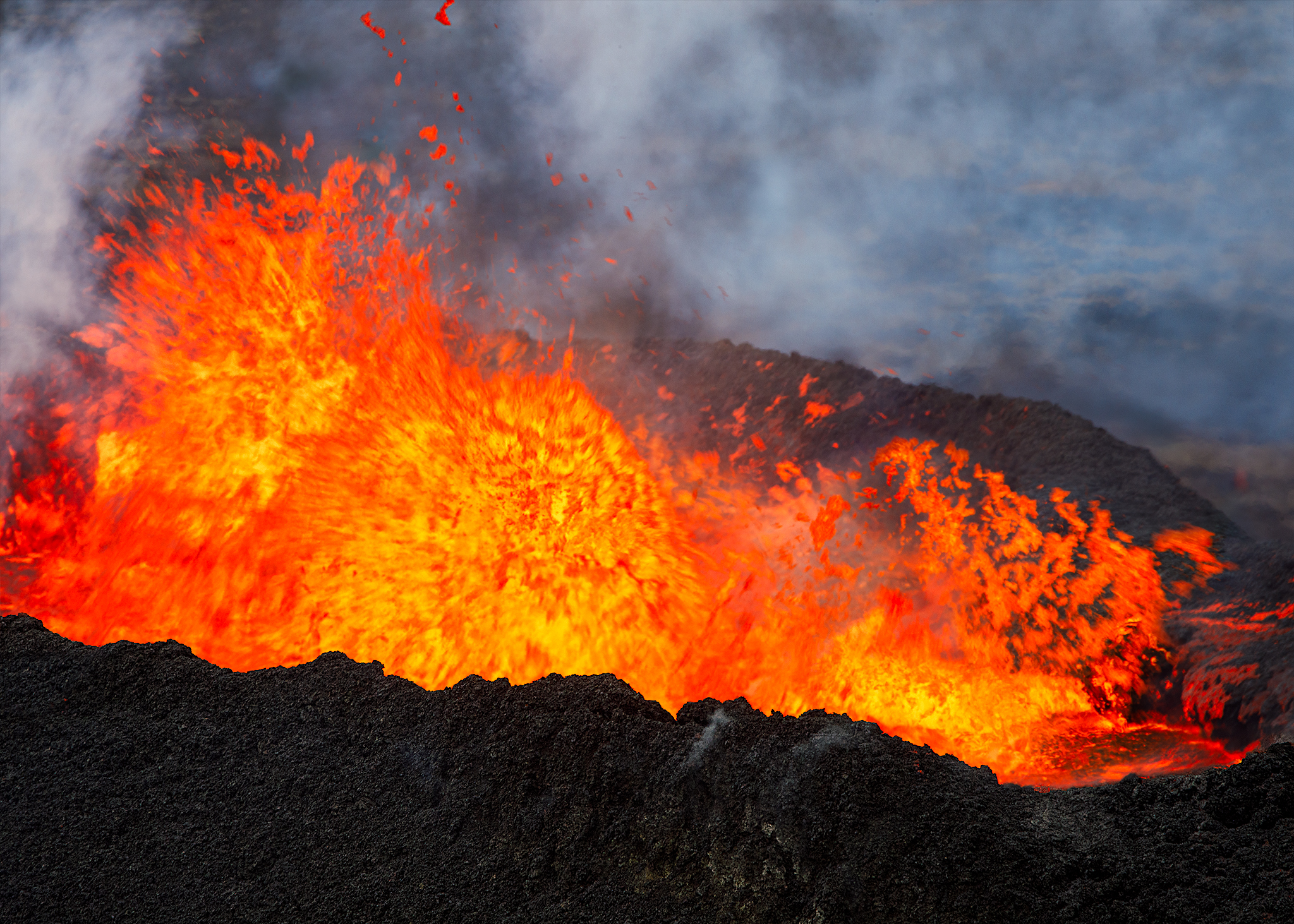 Litli-Hrutur eruption at Fagradalsfjall Volcano, 22 July 2023.