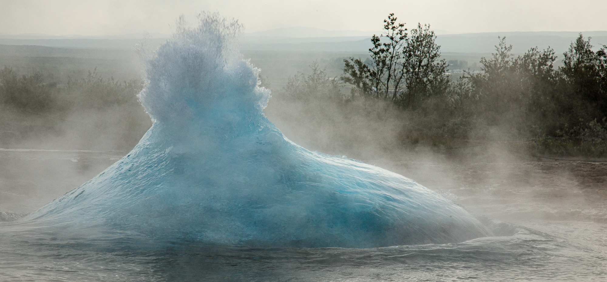 Strokkur's blue bubble.